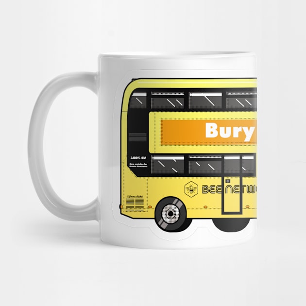 Bury Transport for Greater Manchester (TfGM) Bee Network yellow bus by jimmy-digital